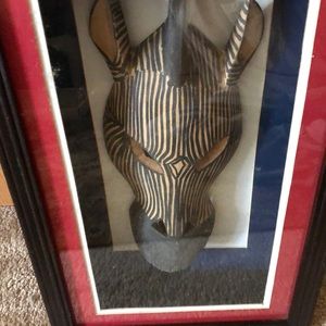 African wood carved mask